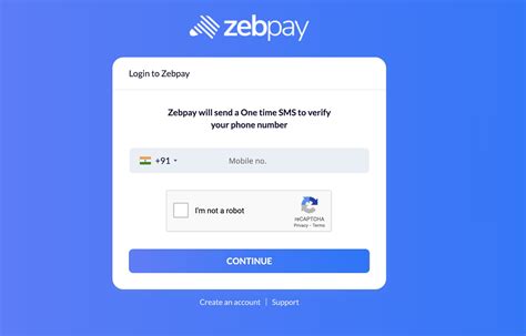 Login to Your Zebpay Account 